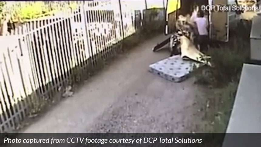 Fly-tippers caught on CCTV