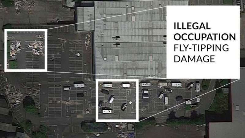 Closed retail store becomes dumping ground to squatters