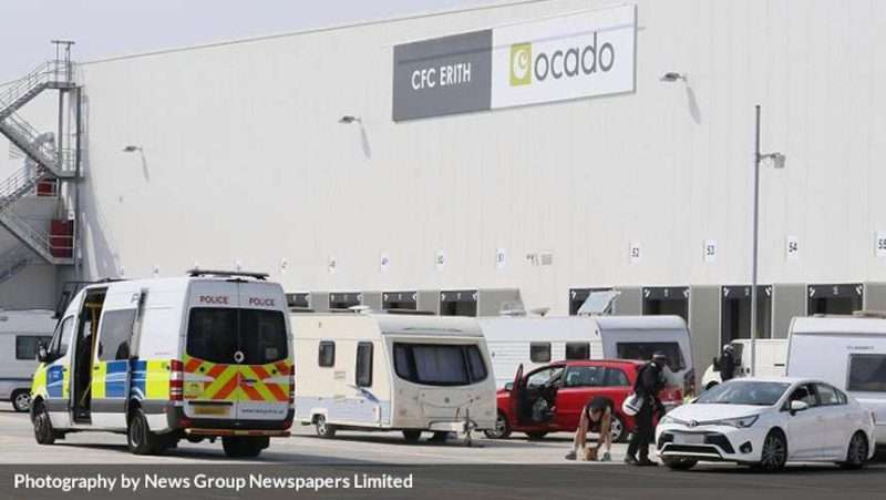 Intruders invade Ocado’s depot in Dartford