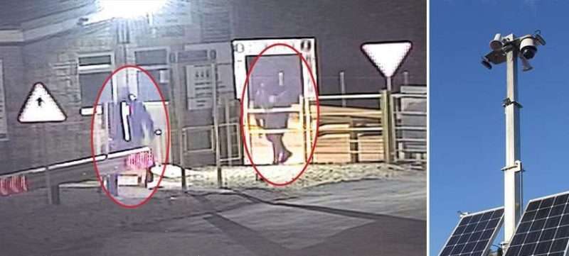 Caught in the act by Clearway inView CCTV Tower