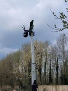 CCTV Tower for recycling centre