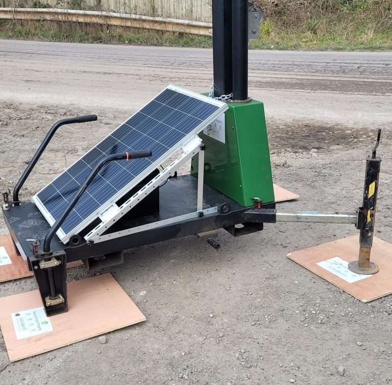 solar power CCTV for recycling centre