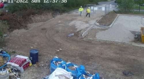 solar CCTV surveillance footage