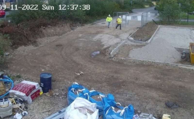 Temporary solar CCTV solution for vulnerable site with no mains power