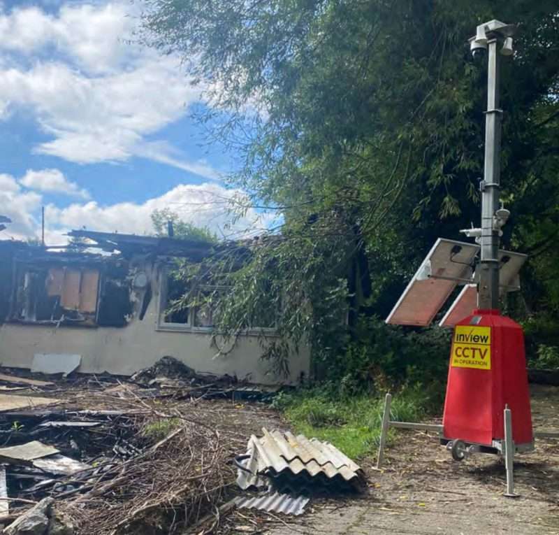 Effective security provided prior to demolition of property