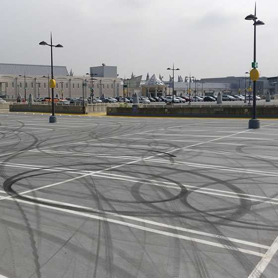 Solar powered CCTV Tower with remote monitoring ends boy racer behaviour in out of town car parks