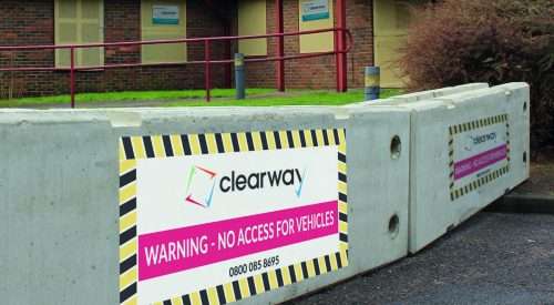 concrete barrier hire from Clearway