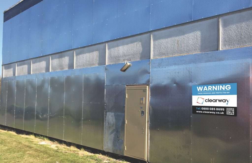 Clearway perforated steel sheet for security