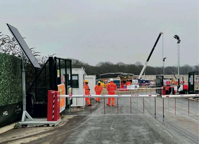 Clearway SOSEC solar powered Barriers