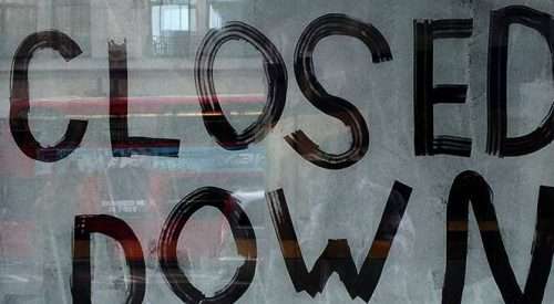 Closed down