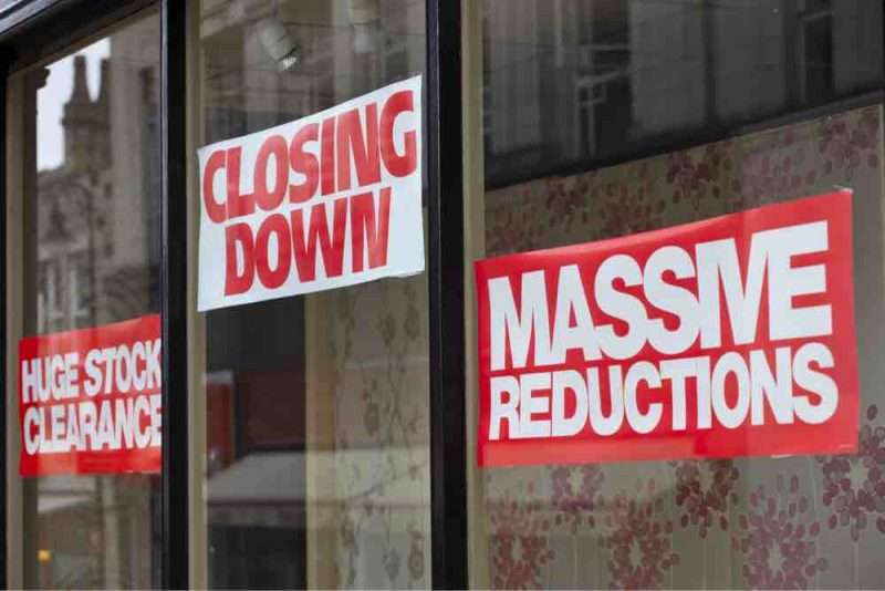 Closing down