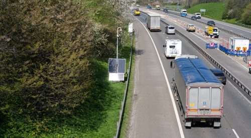 stopped vehicle detection using Clearway inView highway CCTV Tower