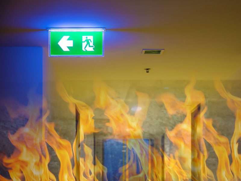emergency exit sign