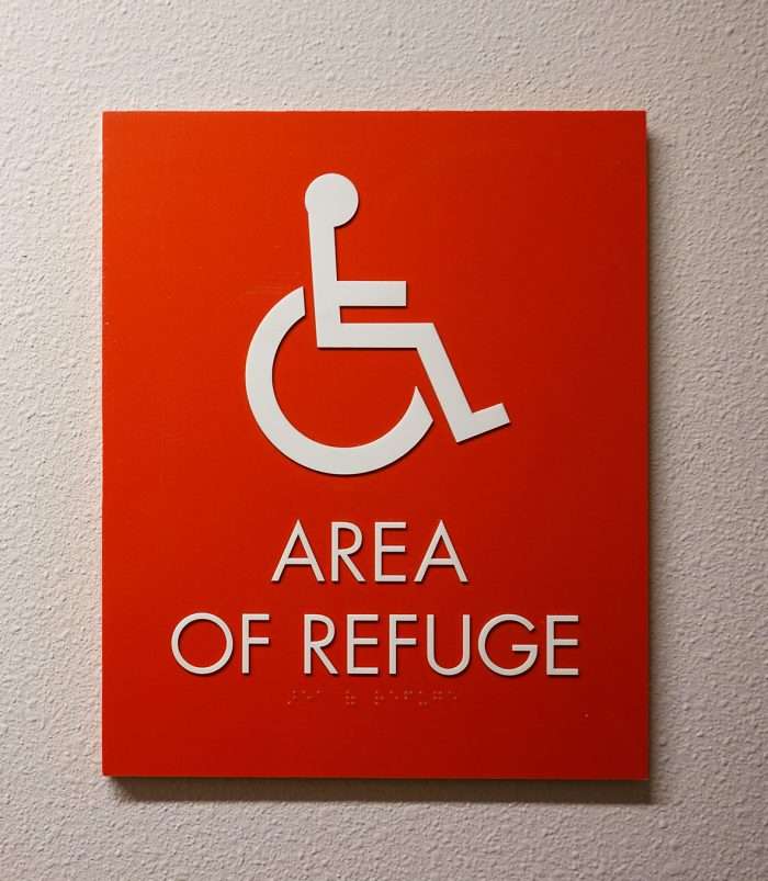 Disabled Refuge sign