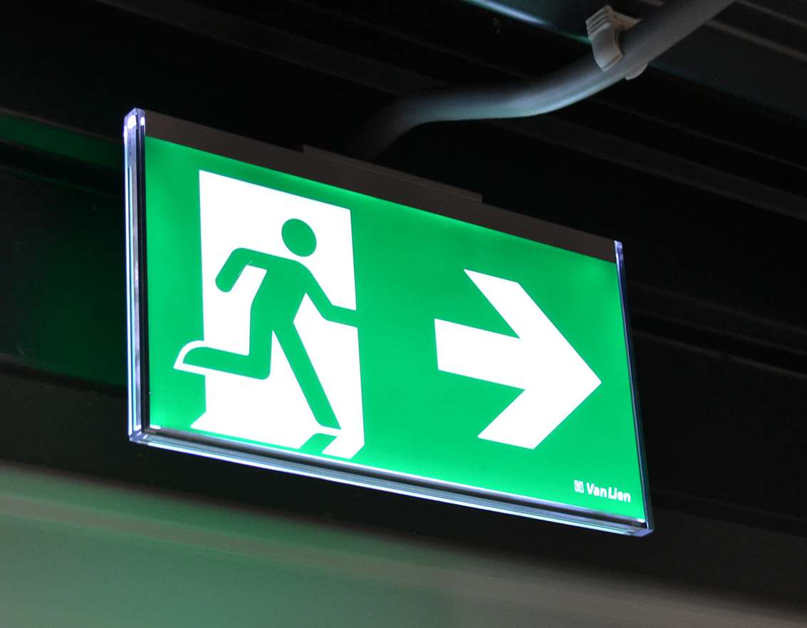 emergency exit sign
