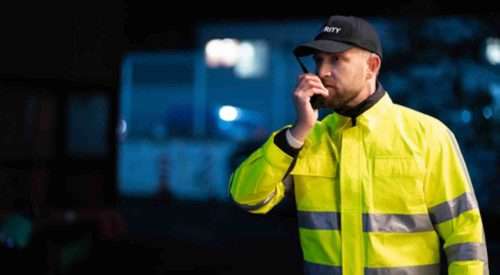 guard securing vacant property