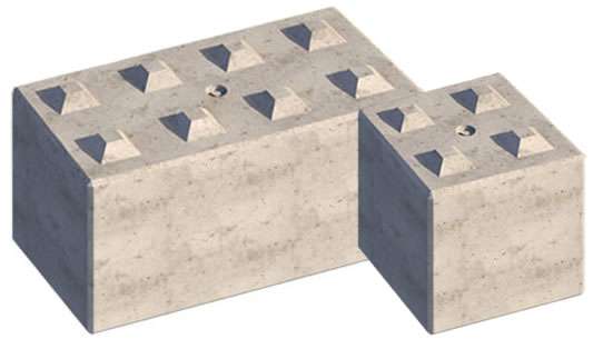 LG8 Interlocking Concrete Lego Blocks
