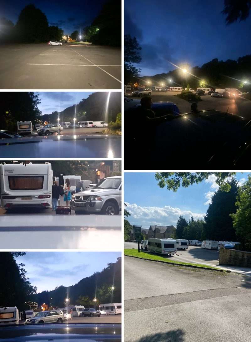 Travellers removed during night time operation