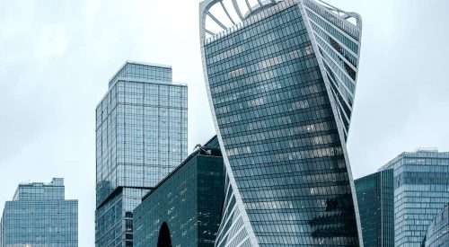 Fragment,Of,A,Complex,Of,High-rise,Office,Buildings.,High,Quality