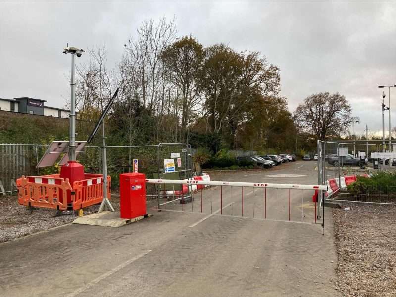 Solar CCTV Tower for high profile park and ride site in Wokingham