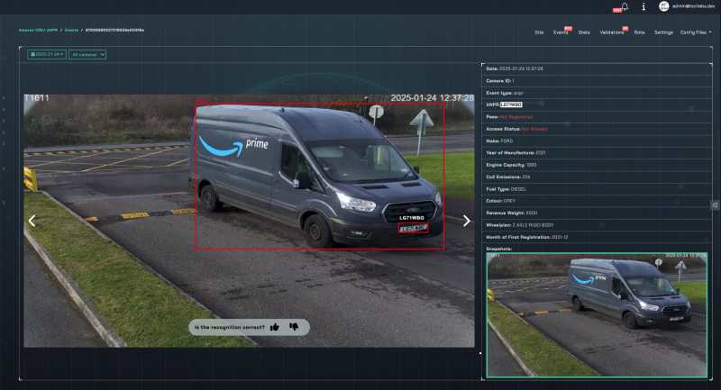 Distribution centre fitted with solar powered CCTV with ANPR Technology