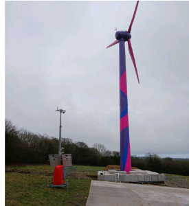 Solar CCTV Tower security for wind turbine