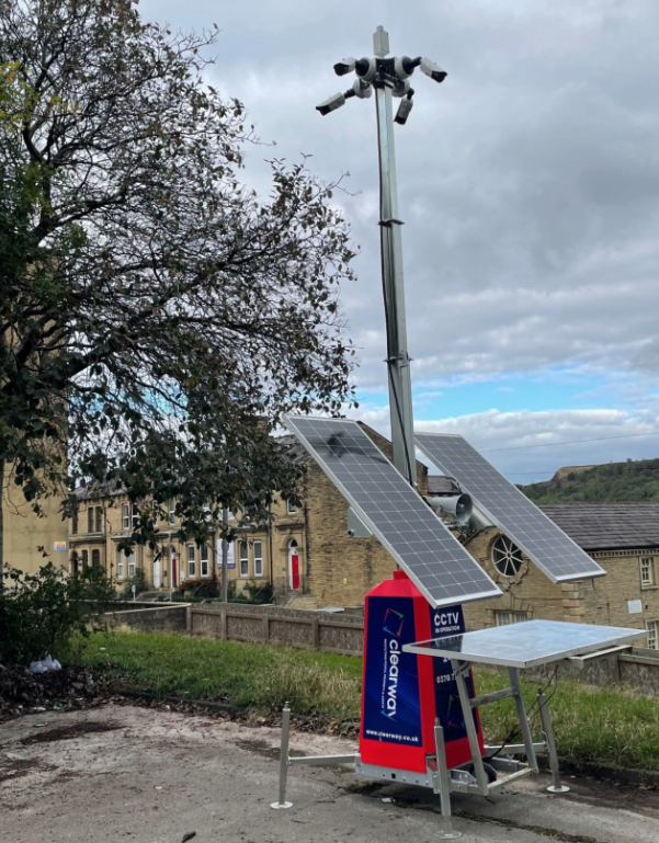 Clearway inview solar CCTV Tower rapid install