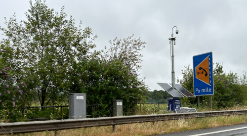 inView Highway Technology Tower on motorway