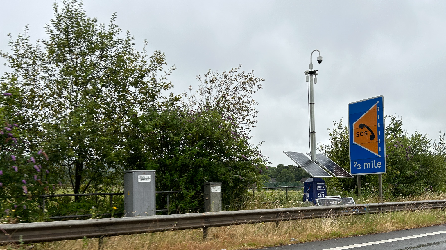 inView Highway Technology Tower on motorway