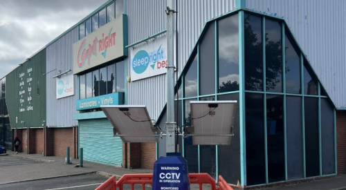 inView solar power CCTV Tower