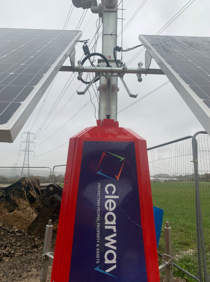 Clearway inView solar CCTV Tower