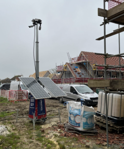 Solar CCTV Tower for construction security