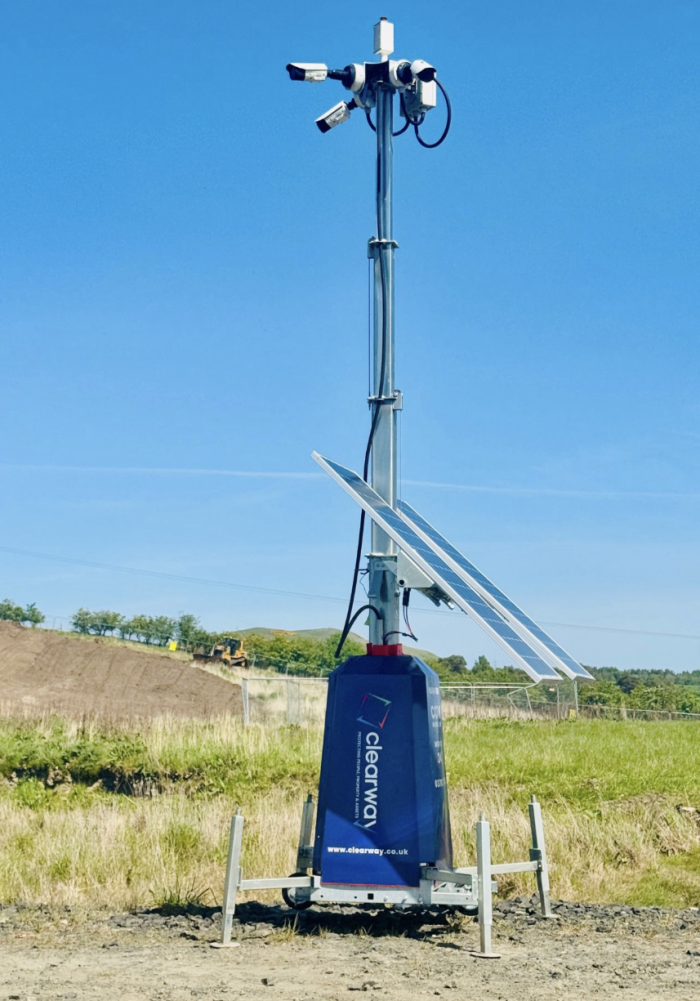 wireless solar CCTV Tower